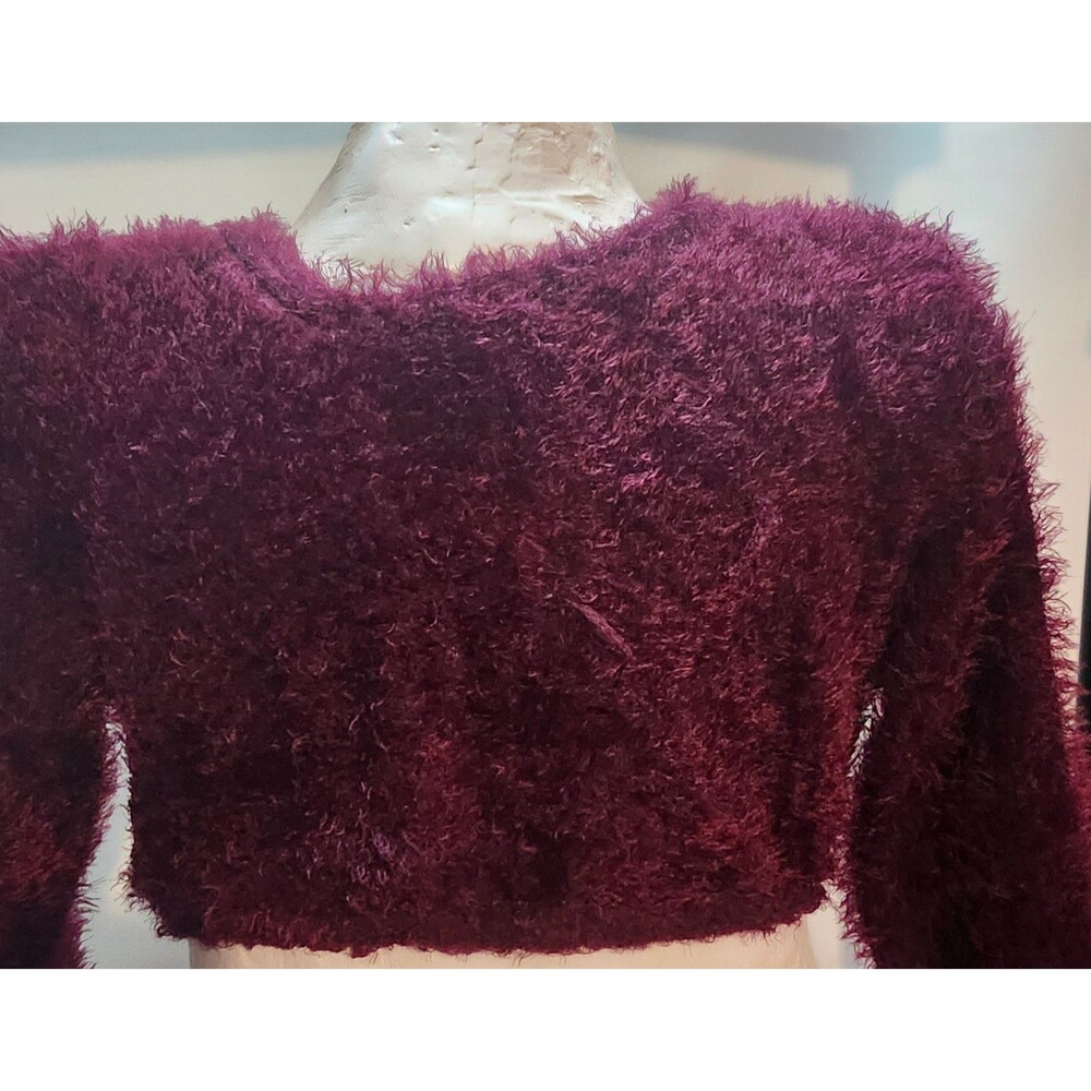 Warm & Cozy Lifestyle Sweater Burgundy Size S. #101
